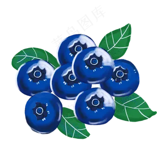 食物水果新鲜蓝莓元素