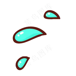 卡通出汗,免抠元素