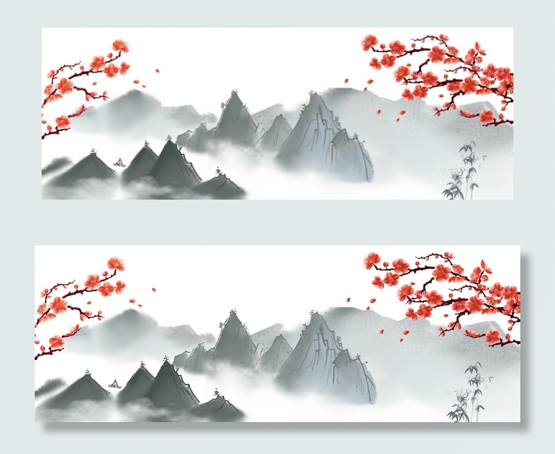 古风梅花中国风海报