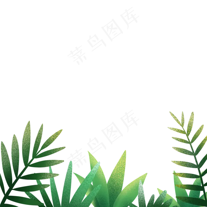 夏季植物装饰png免抠图(2000X2000(DPI:300))psd模版下载