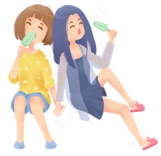 夏天小清新立夏吃冰淇淋