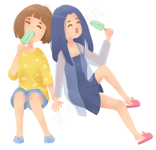 夏天小清新立夏吃冰淇淋