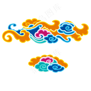 中国风七彩祥云
