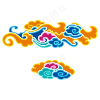 中国风七彩祥云