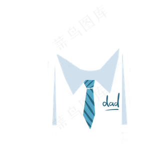 父亲节领带标志图案
