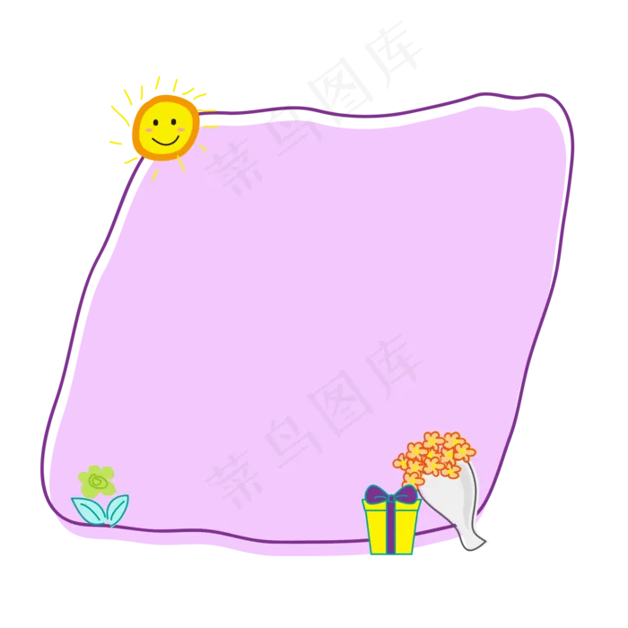 儿童节边框装饰(2000*2000px 300 dpi )ai矢量模版下载