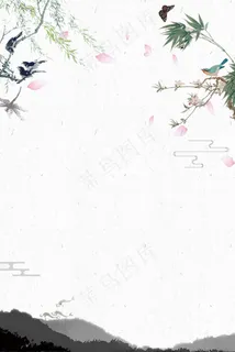 简约白露主题海报