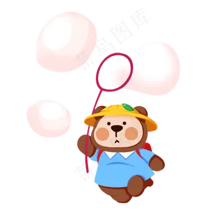 儿童节可爱的玩具熊素材