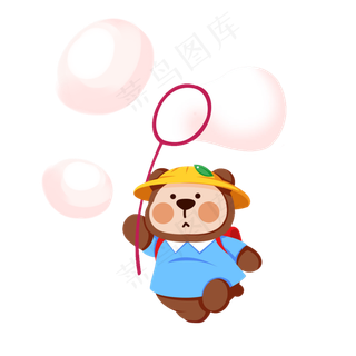 儿童节可爱的玩具熊素材