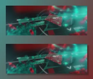 未来都市模拟数据创意合成