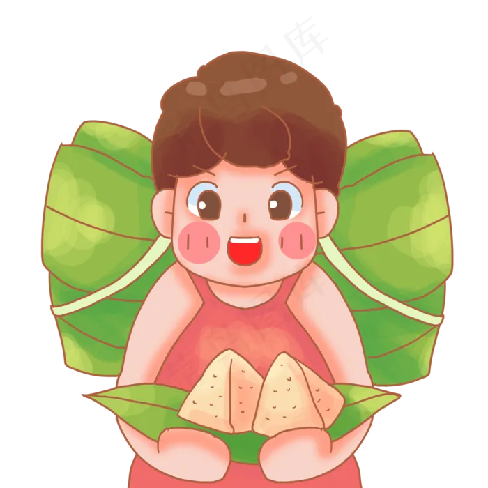 给你献上好吃的粽子(2000X2000(DPI:300))psd模版下载