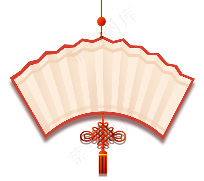扇面中国结文字边框,免抠元素(1185X1052(DPI:200))psd模版下载