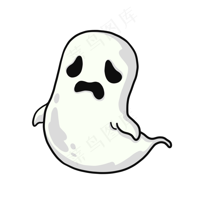 万圣节手绘可爱幽灵鬼怪,免抠元素