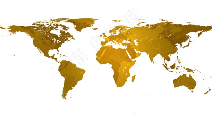 黄色地图,免抠元素(3700*2000px 300 dpi )psd模版下载