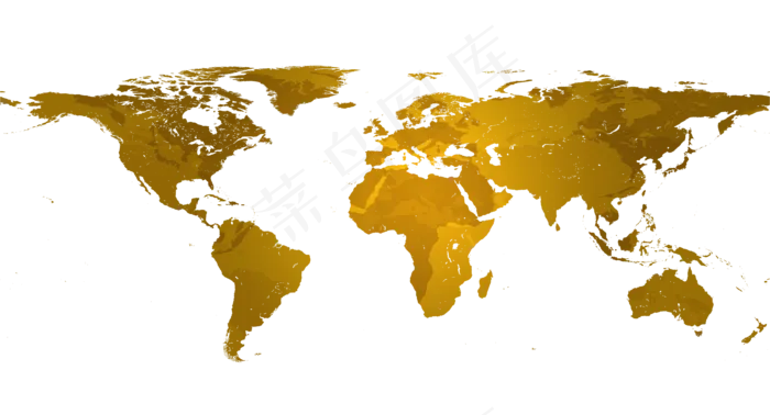 黄色地图,免抠元素(3700*2000px 300 dpi )psd模版下载