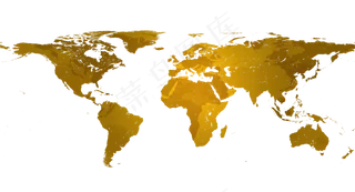 黄色地图,免抠元素