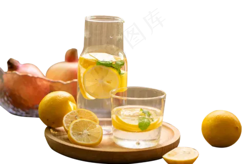 夏日柠檬甜橙薄荷茶