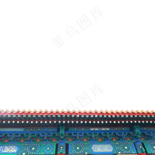 故宫彩绘房梁,免抠元素