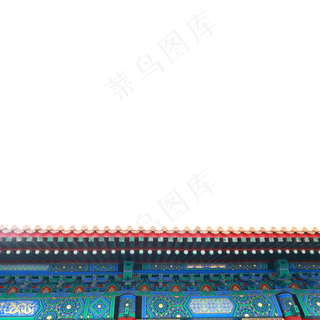 故宫彩绘房梁,免抠元素