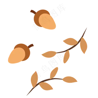 新鲜的叶子果实免抠图