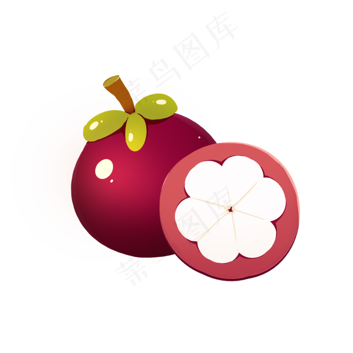 水果装饰图案山竹