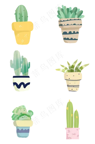 植物盆栽简约清新