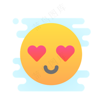 二眼桃心头像免抠图