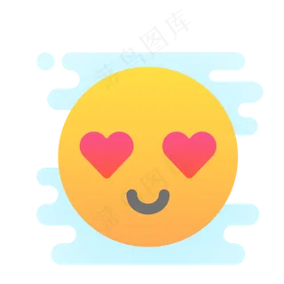 二眼桃心头像免抠图