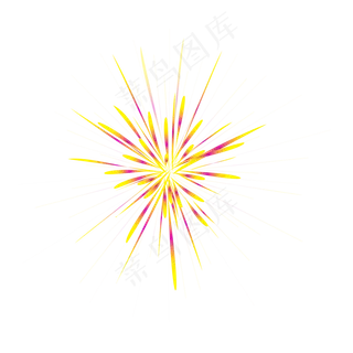 手绘放射烟花火光,免抠元素 手绘放射烟花火光,免抠元素