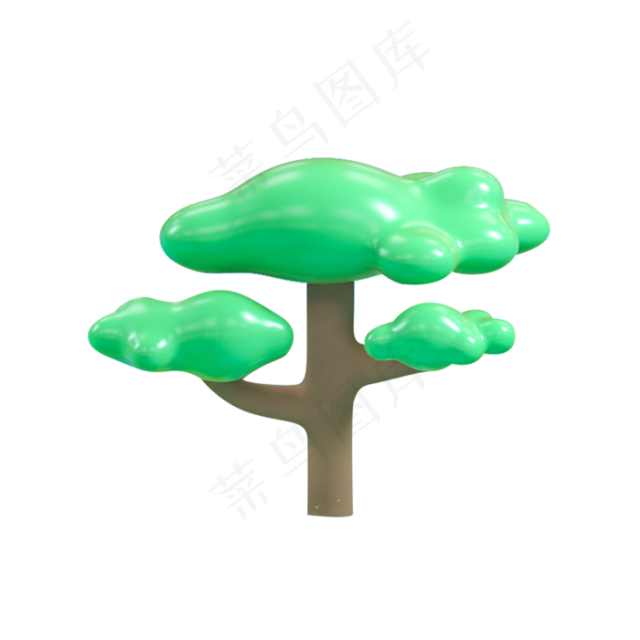 绿色植物大树元素(2000X2000(DPI:300))psd模版下载