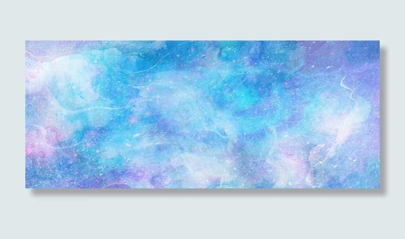 梦幻星空水彩浪漫背景