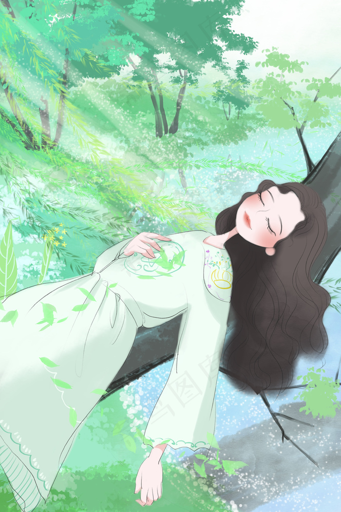 立夏节日树木茂密(3543X4724(DPI:150))psd模版下载