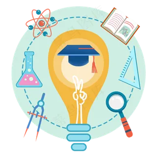 教育用品文具培训充电,免抠元素