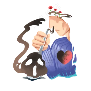 吸食毒品禁毒宣传,免抠元素