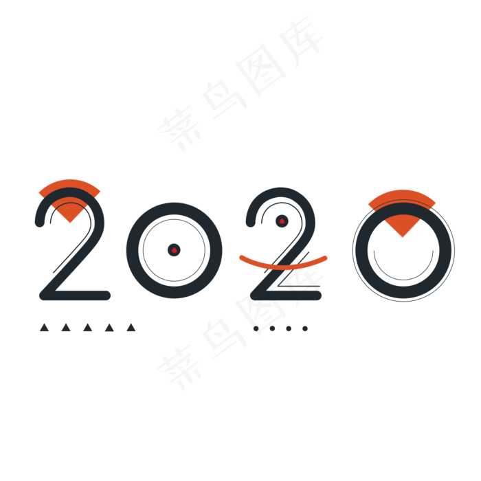 2020年数字创意字体(2000*2000px 	      )psd模版下载