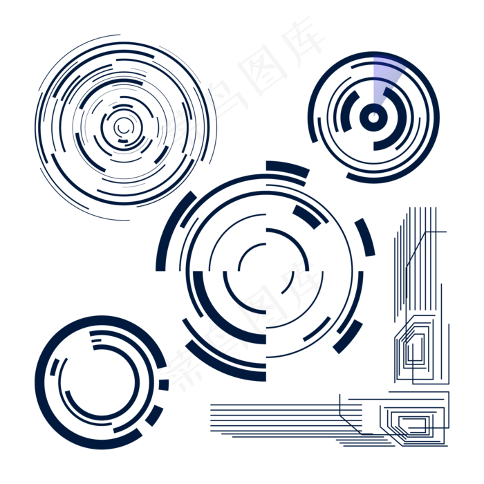 未来科技圆圈笔刷