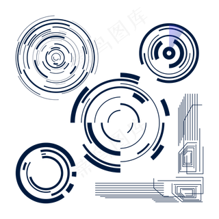 未来科技圆圈笔刷