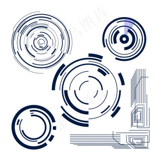 未来科技圆圈笔刷