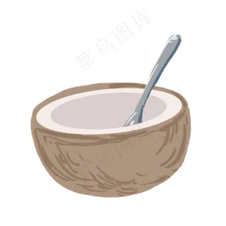 夏天水果饮料椰子