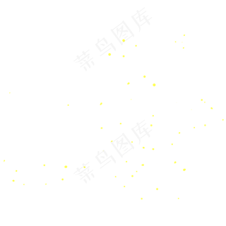 黄色星光,免抠元素