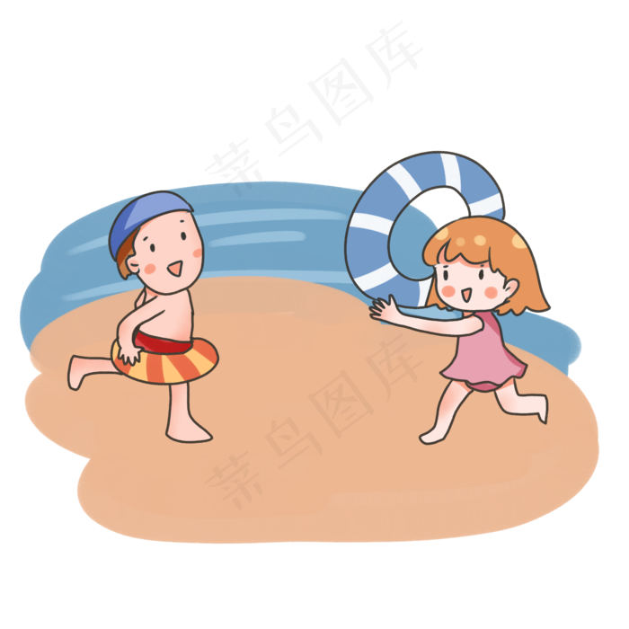 卡通六一儿童节小孩子玩游戏(2000X2000(DPI:300))psd模版下载
