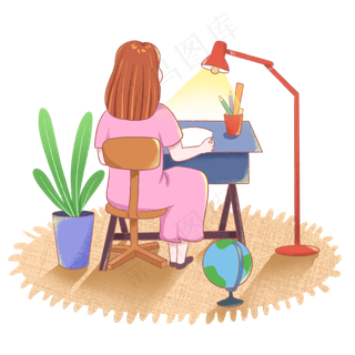 高考学习奋斗的学生