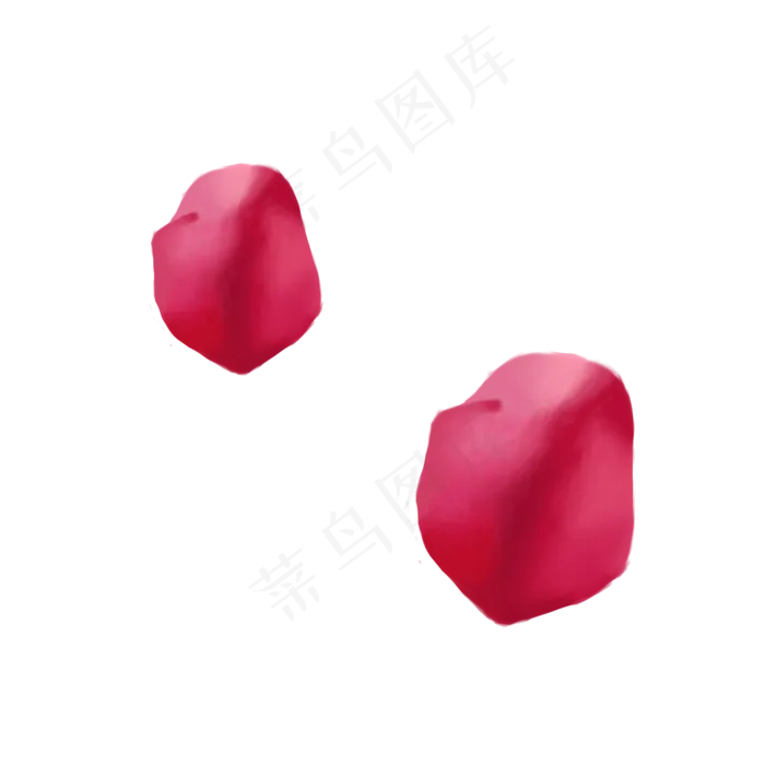 手绘花瓣红色通用词(2000X2000(DPI:300))psd模版下载