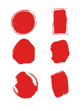 简约红色印章中国风古典可商用元,免抠元素