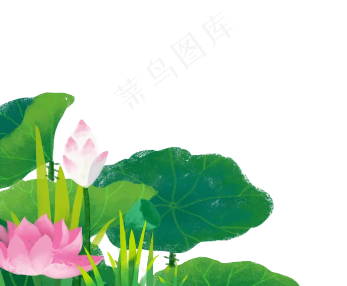 美丽的荷花夏天(1460X1203(DPI:300))psd模版下载