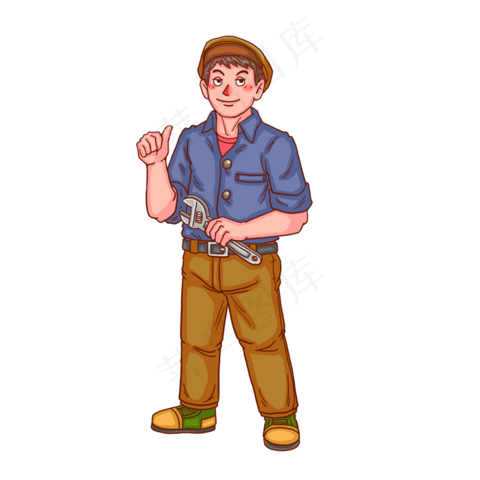 五一劳动节人物工厂工人