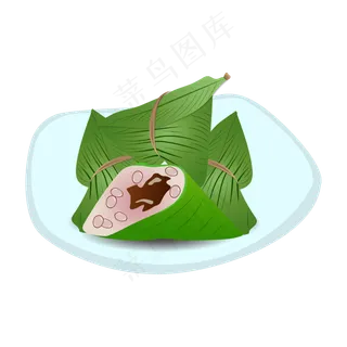 免扣卡通包粽子材料