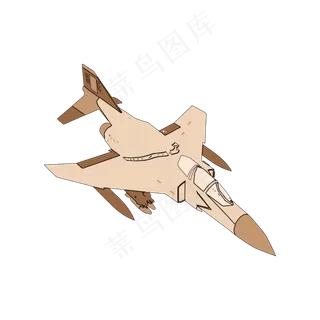 简约扁平卡通建军节飞机战斗机手