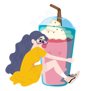 手绘处暑节气装饰素材