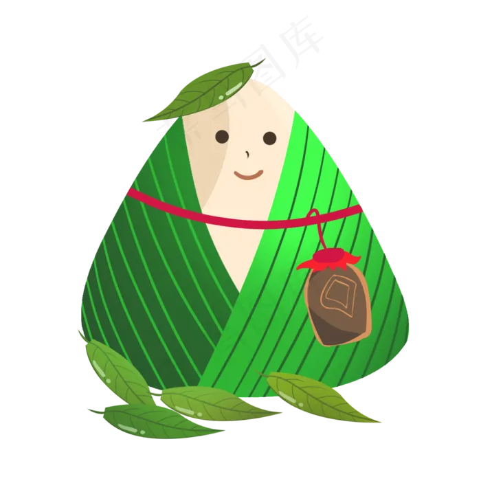 拆开的粽子食物插图(2000X2000(DPI:300))psd模版下载